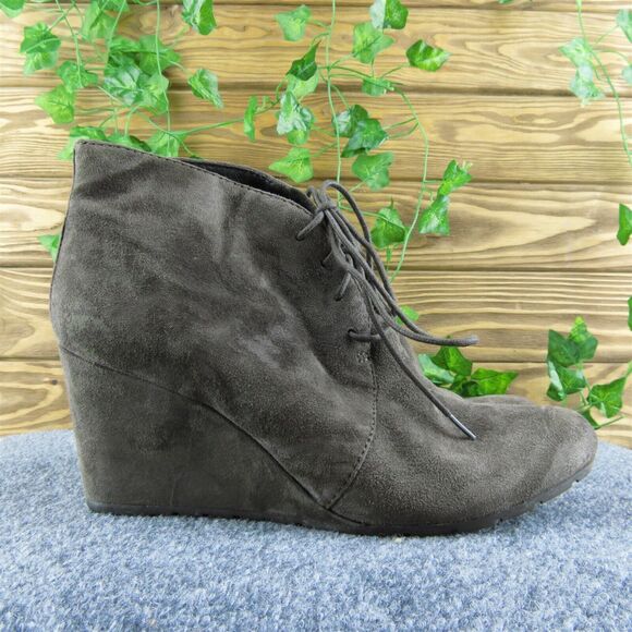 Clarks  Women Ankle Boots Brown Leather Lace Up Size 10 Medium - Picture 4 of 9